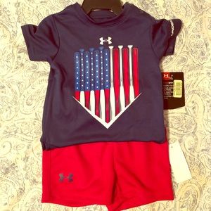 ❌SOLD❌Kids Under Armour Set. Size 3-6months